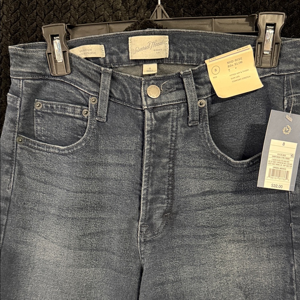Universal Thread Women's Straight Leg Jeans - Deep Indigo